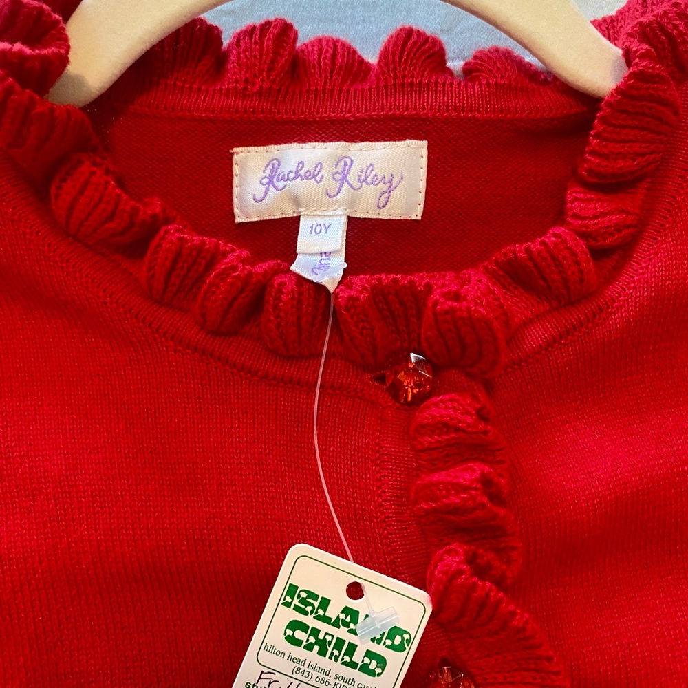 Rachel Riley Scarlet Ruffle Cardigan - Picture 2 of 5